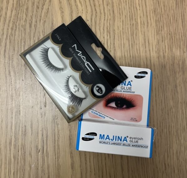 False Eyelashes and Glue